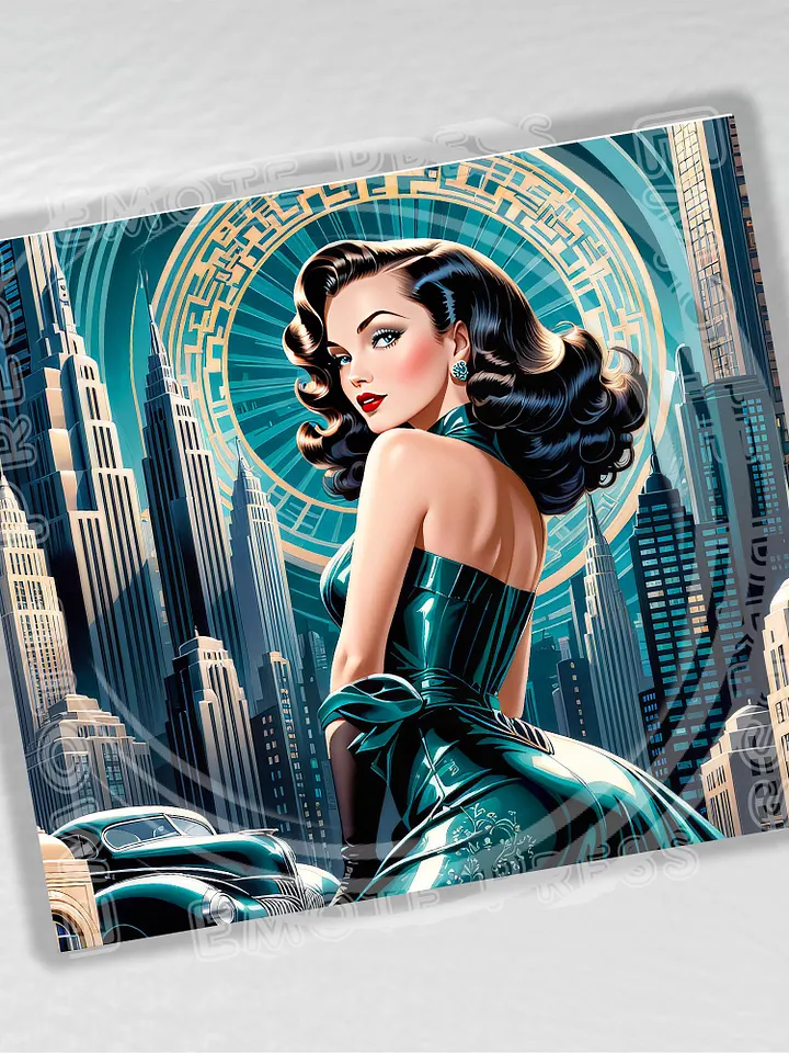 Art Deco Flapper Girl 20 oz Stainless Steel Tumbler - v3 product image (2)