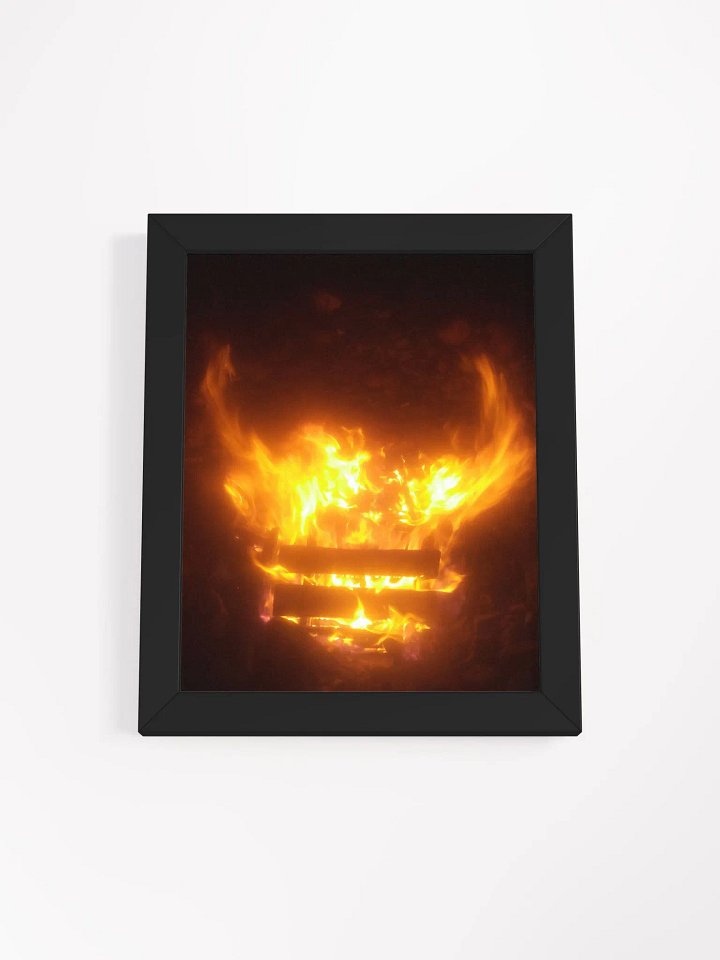 Framed High-Quality Matte Poster - Fire Pit Demon product image (1)