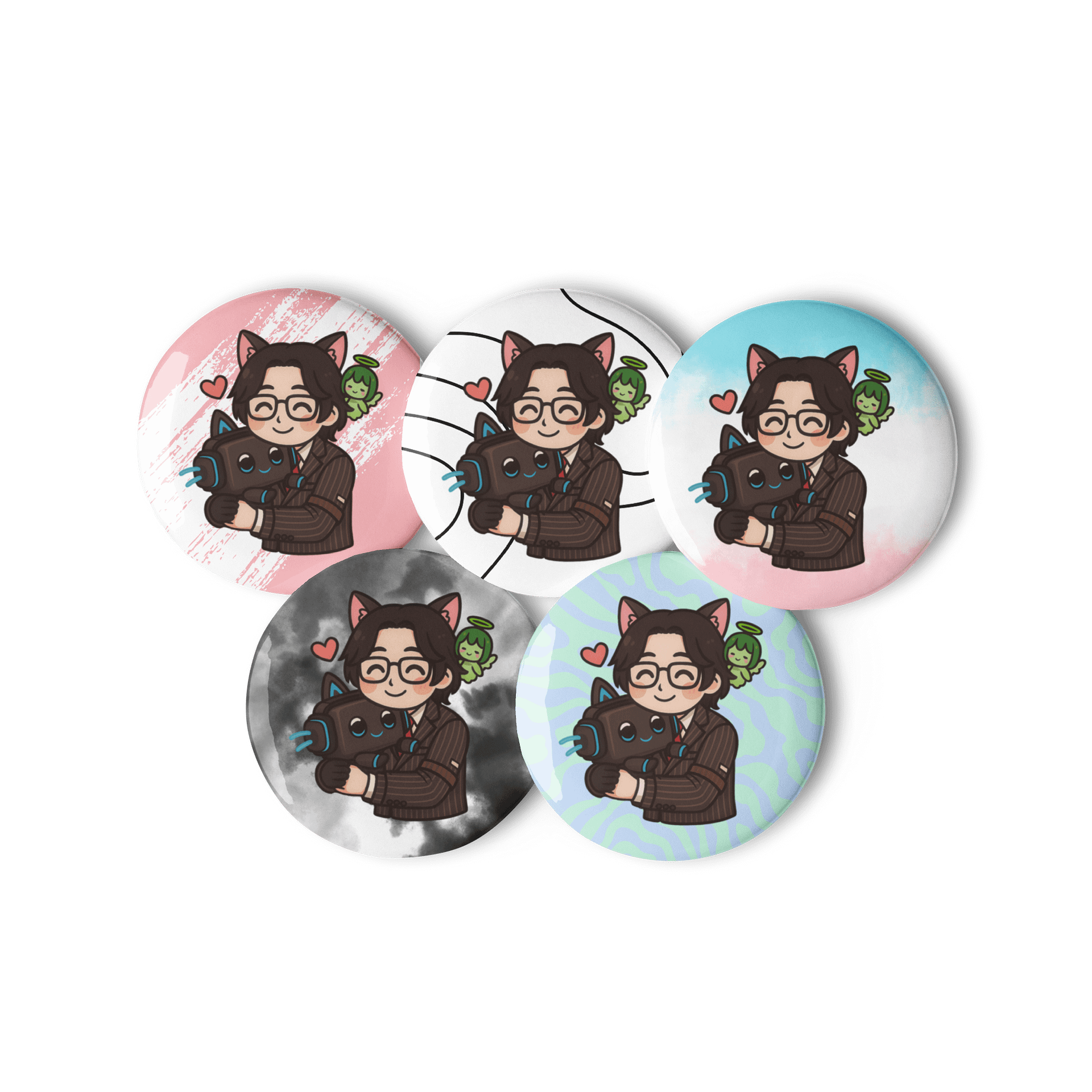 Tippy <3 Button pin set product image (3)
