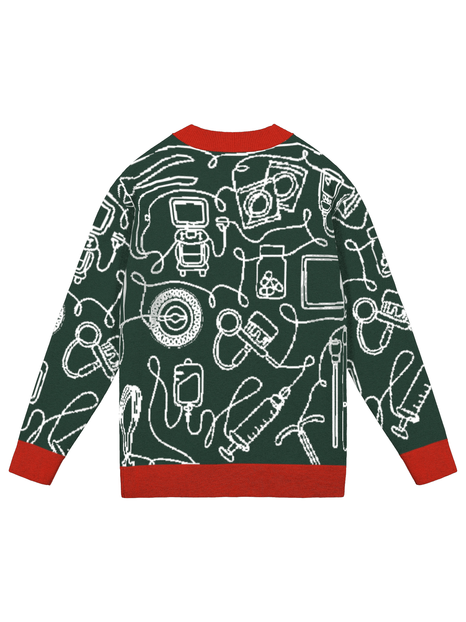 service lines (OBGYN - holiday green cardigan) product image (2)