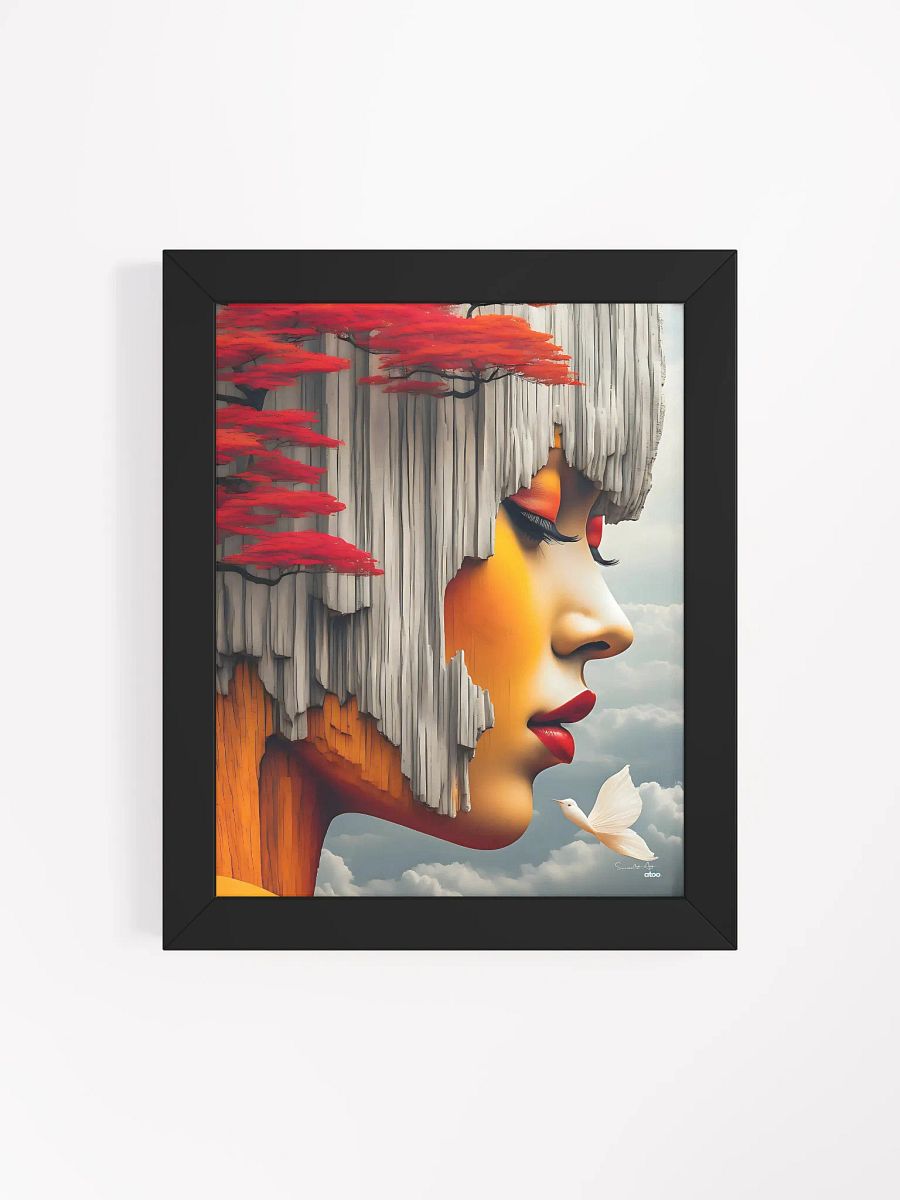 A Colorful Dance of the Soul: Framed Surrealist Female Portrait product image (49)