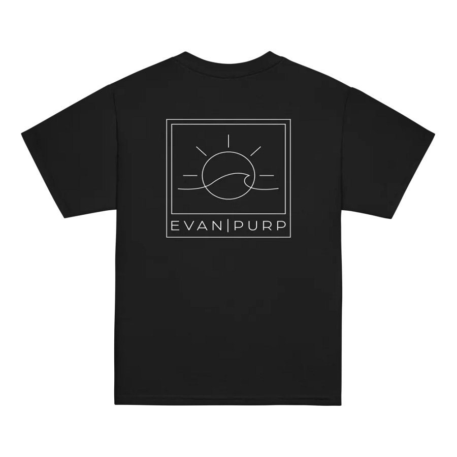 EvanPurp Kids Wave Tee (Black) product image (4)