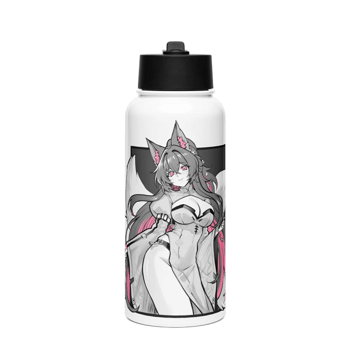 Aizuke Kitsune Stainless Steel Water Bottle product image (1)