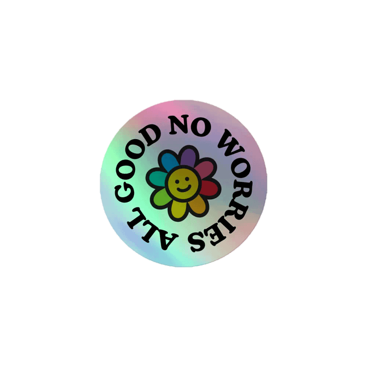 All Good Circle Sticker product image (1)