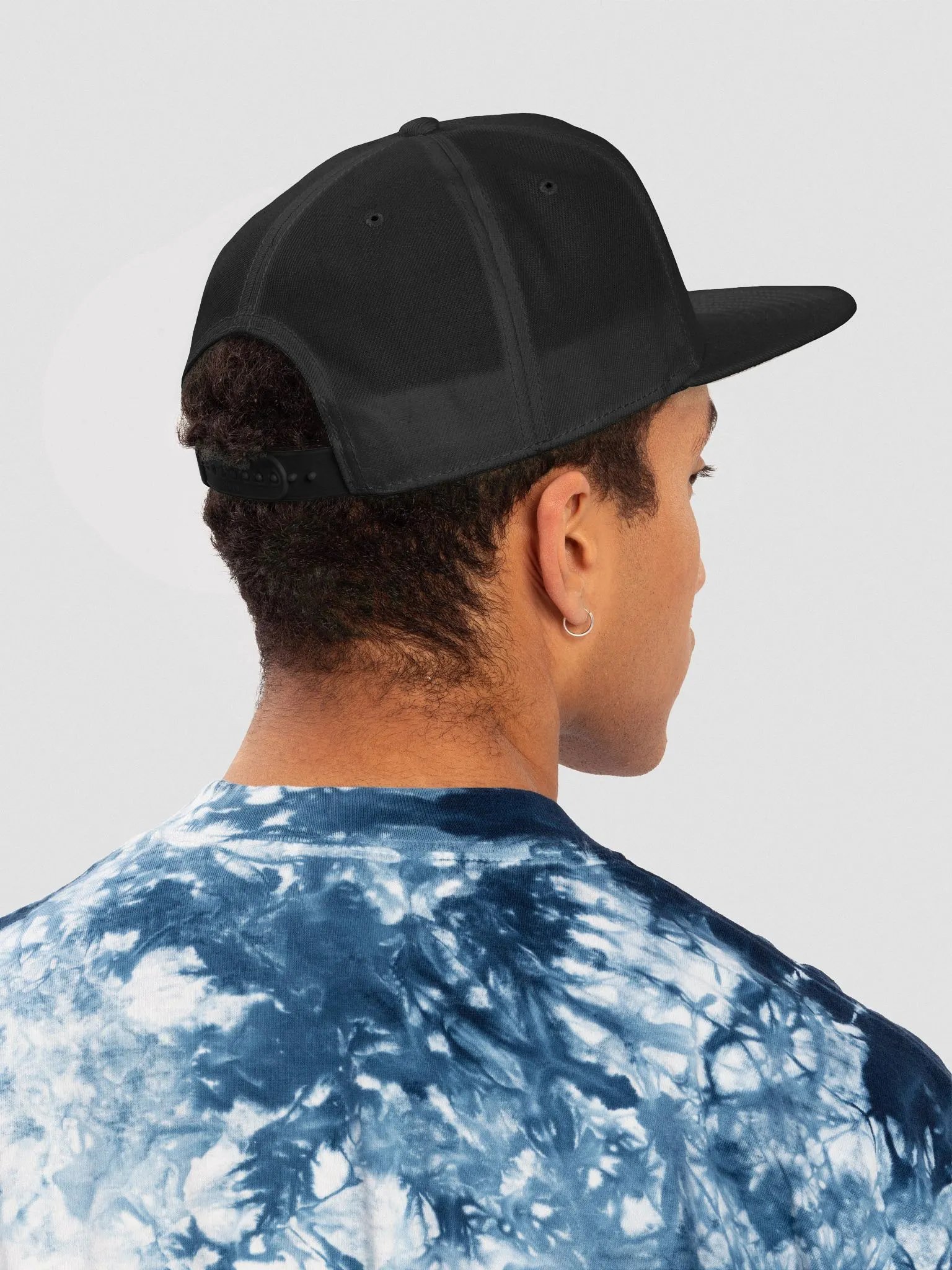 Wool Blend Snapback Cap (Black) product image (8)