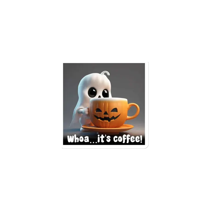 Coffee Ghost Die-Cut Magnets product image (1)