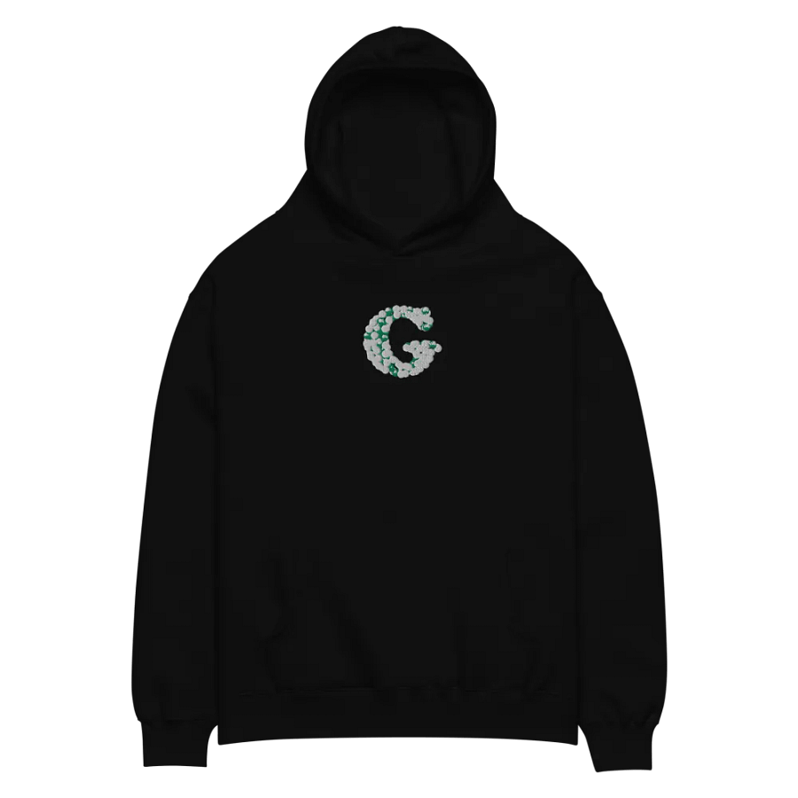 Initial Letter Of Name "G" is Embroidered Unisex Oversized Hoodie product image (2)