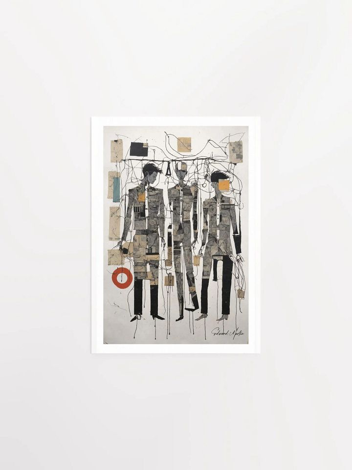 'l'homme no.04' by Edward Martin-Abstract Collage Trio Poster product image (2)