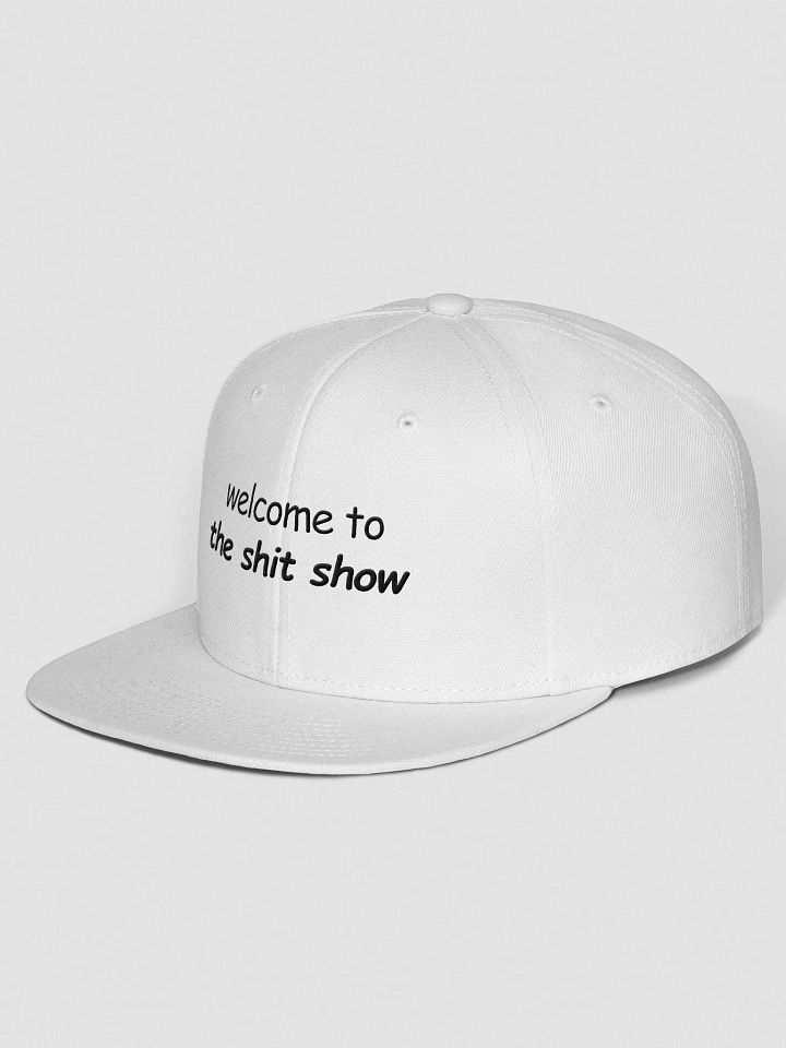 Welcome to The Shit Show White Snapback product image (2)
