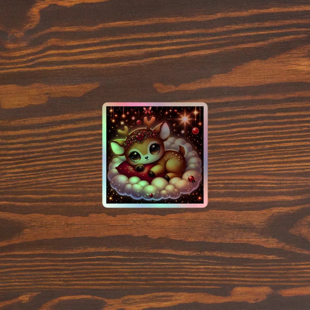 Enchanted Fawn Holographic Sticker Sheet product image (5)