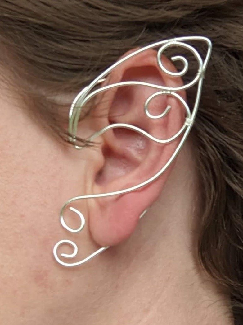 Wire Elf Ears - Standard Silver product image (2)