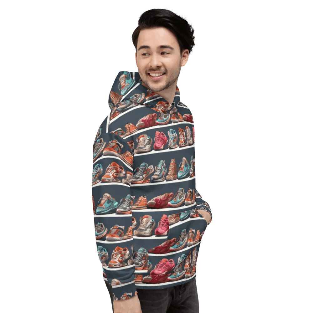 Sneakers Pattern All Over Print Hoodie product image (8)