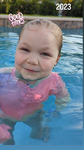 Back when she was a swimmin' girl. 🥺 The pool has always been the best PT for her AMC
#swimmergirl #missingthepool #waterbaby...