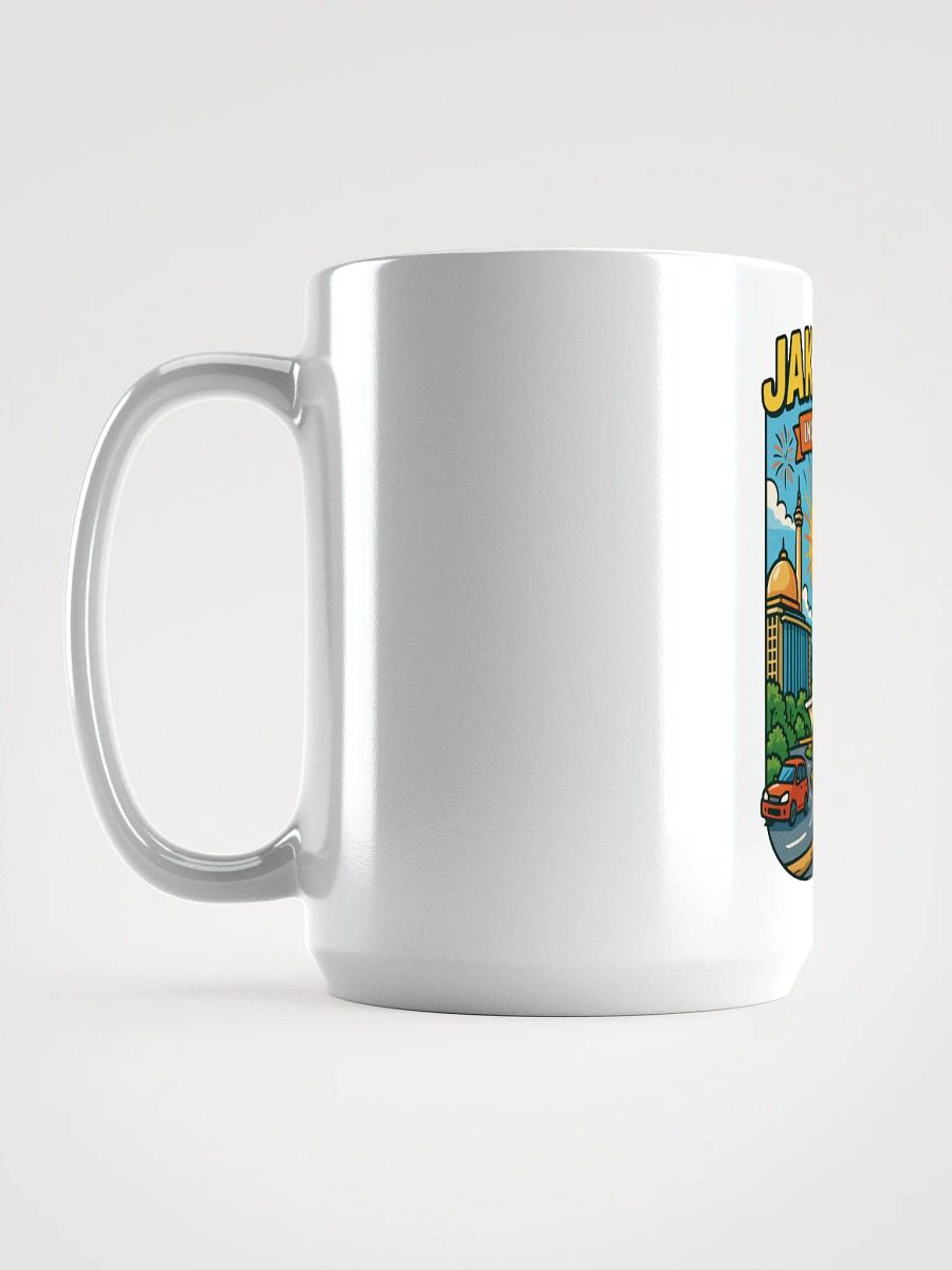 Jakarta Skyline White Glossy Mug product image (6)