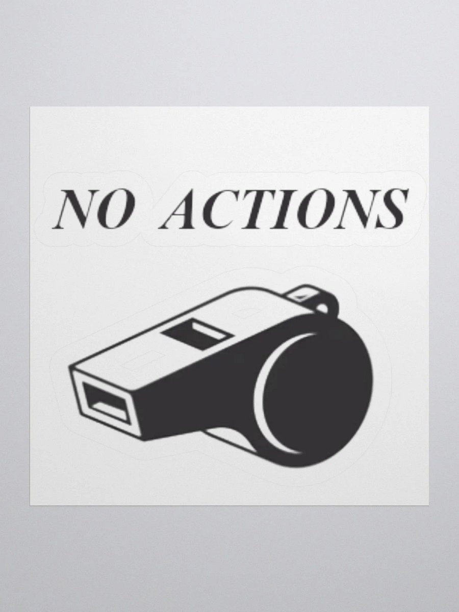 No Actions - ICL Judge Support Sticker product image (2)