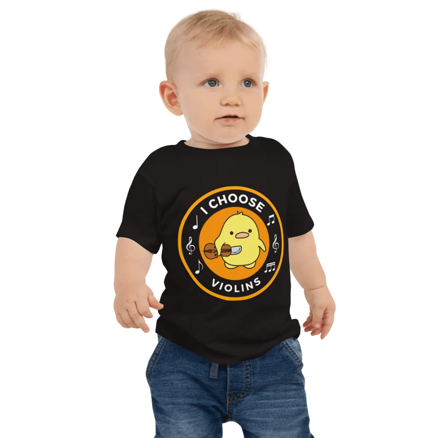 I choose violins Bella+Canvas Baby Jersey Short Sleeve Tee product image (1)