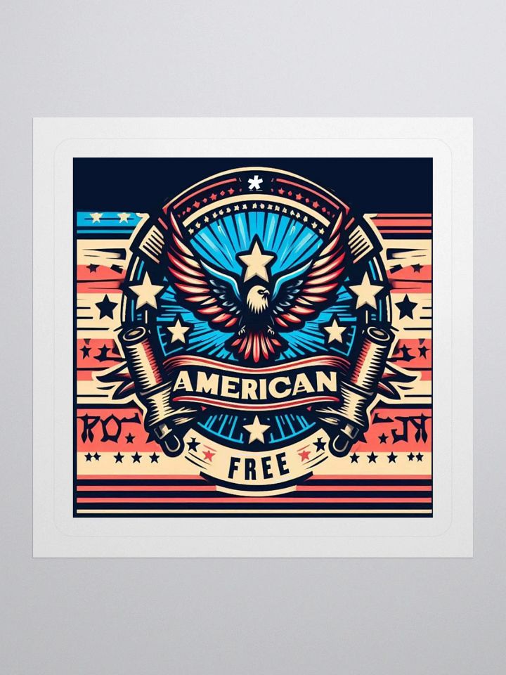American Pride Eagle Kiss Cut Stickers product image (2)