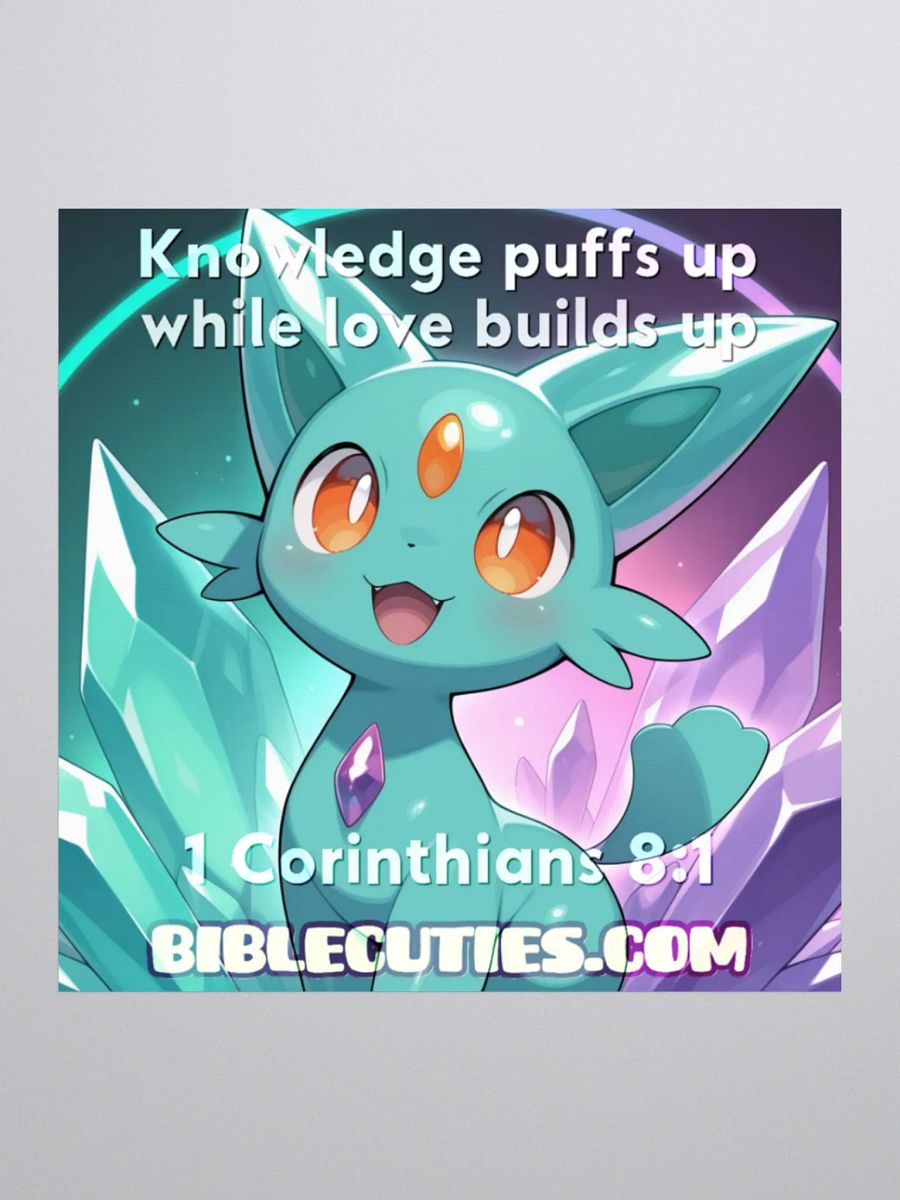 Bible Cuties Tomy - Knowledge puffs up while love builds up product image (1)