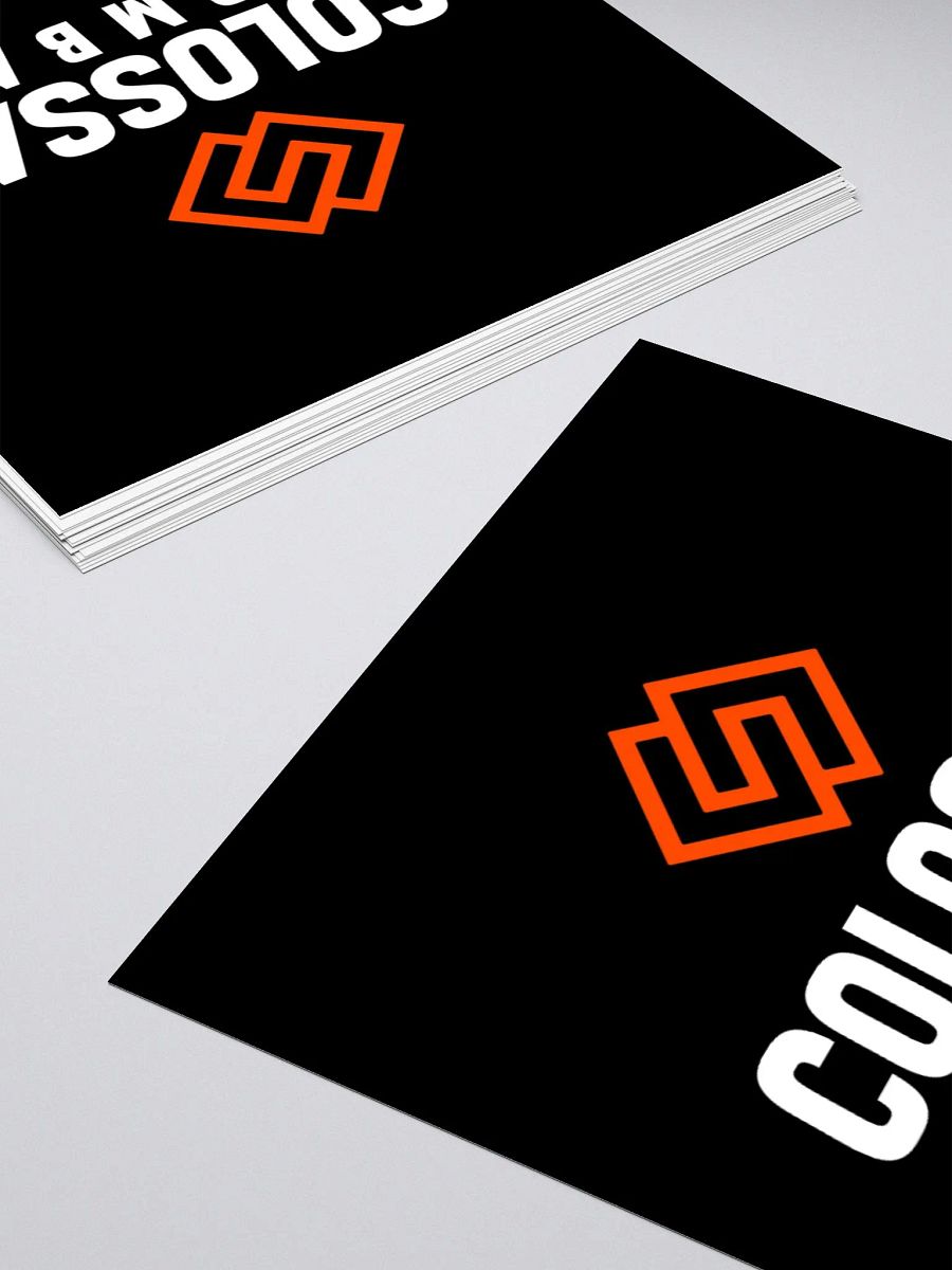 Colossal Combat - Kiss Cut Black and Orange Stickers product image (4)