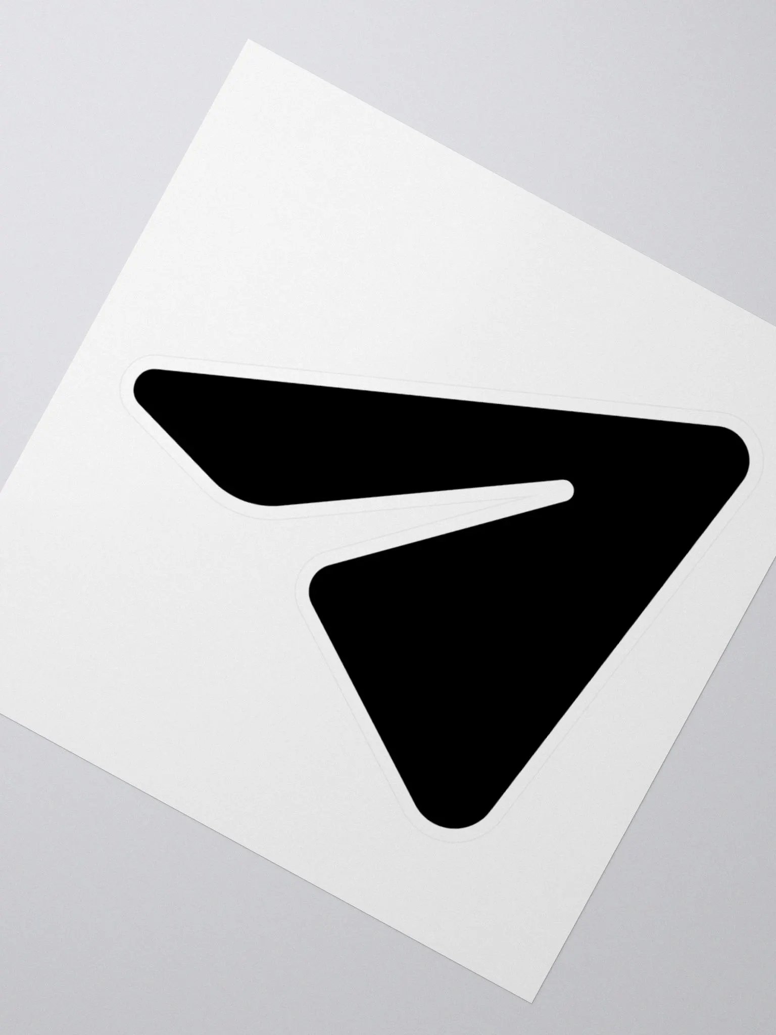 Pegatina de vinilo troquelada logo Telegram negro product image (5)