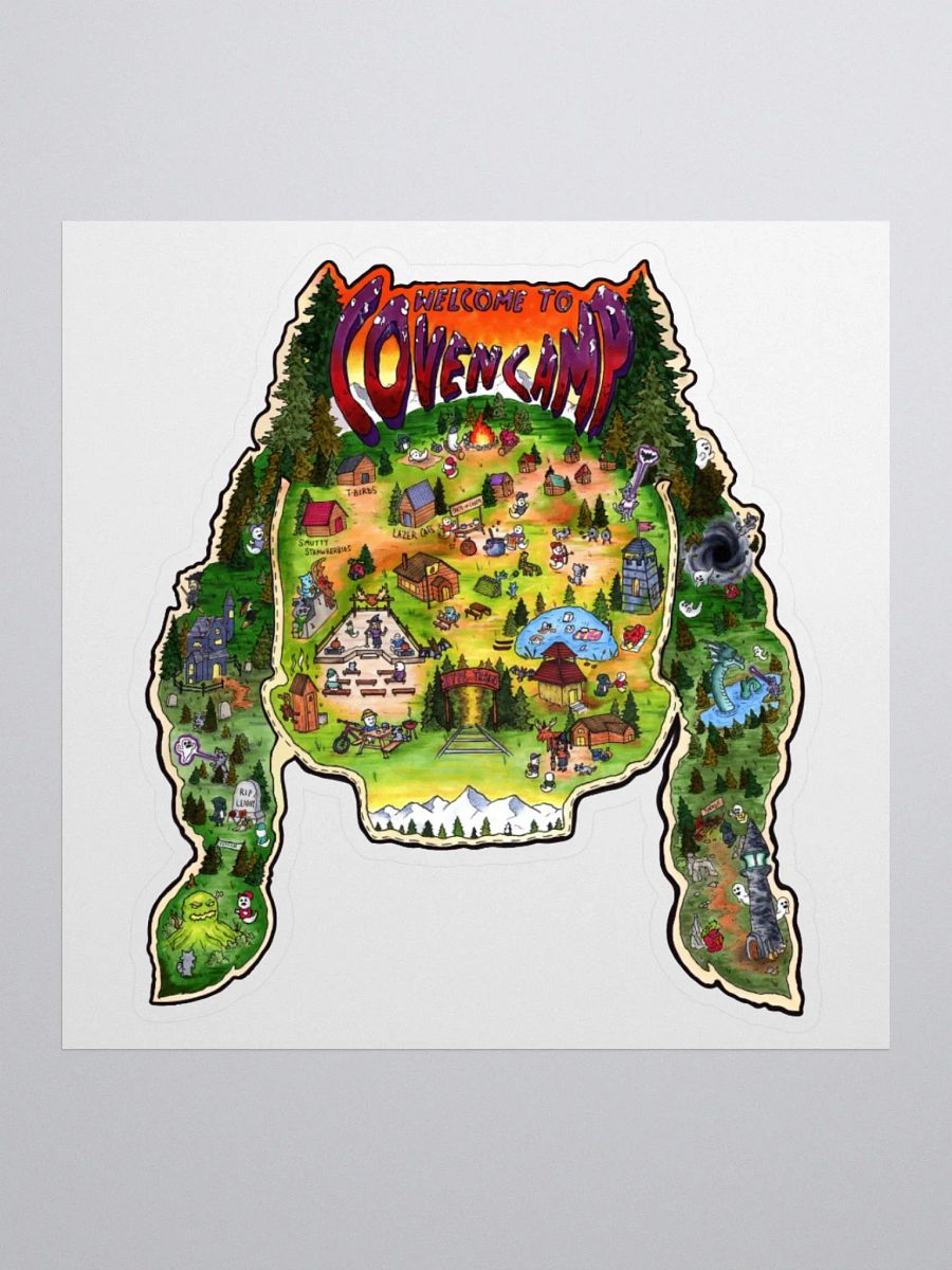 Coven Camp Map '24 Sticker product image (3)
