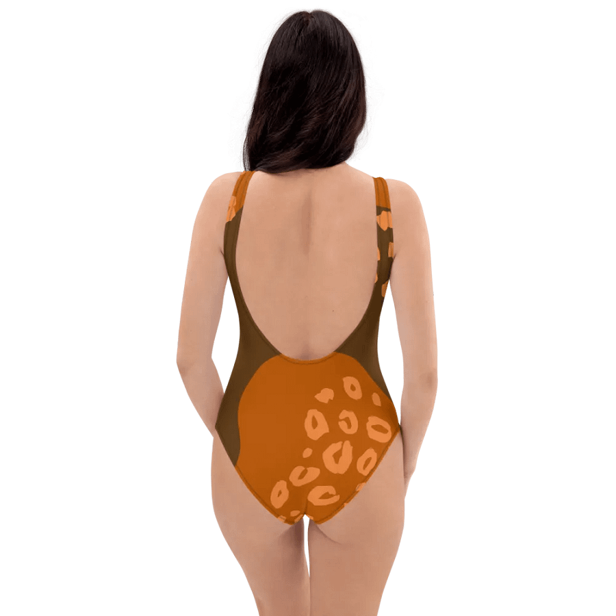 Orange Flowing Waves All-Over Swimsuit product image (5)