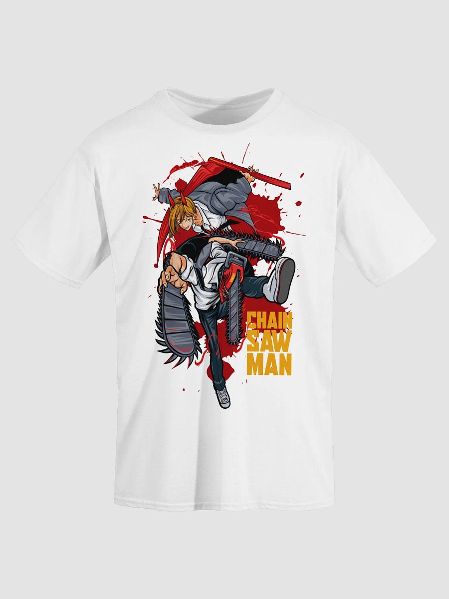 Dynamic Duo - Power & Denji Design Streetwear T-Shirt | Chainsaw Man Anime product image (91)
