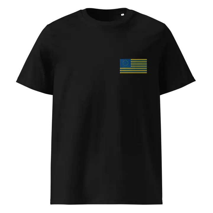 united states of europe embroidered t-shirt - 100% organic cotton product image (2)