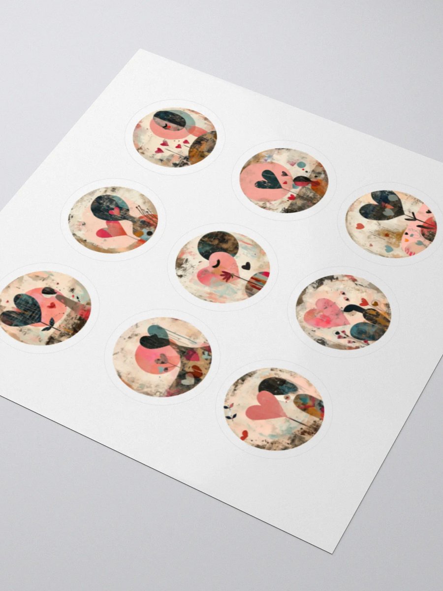 Abstract Heart Art Sticker Set product image (4)