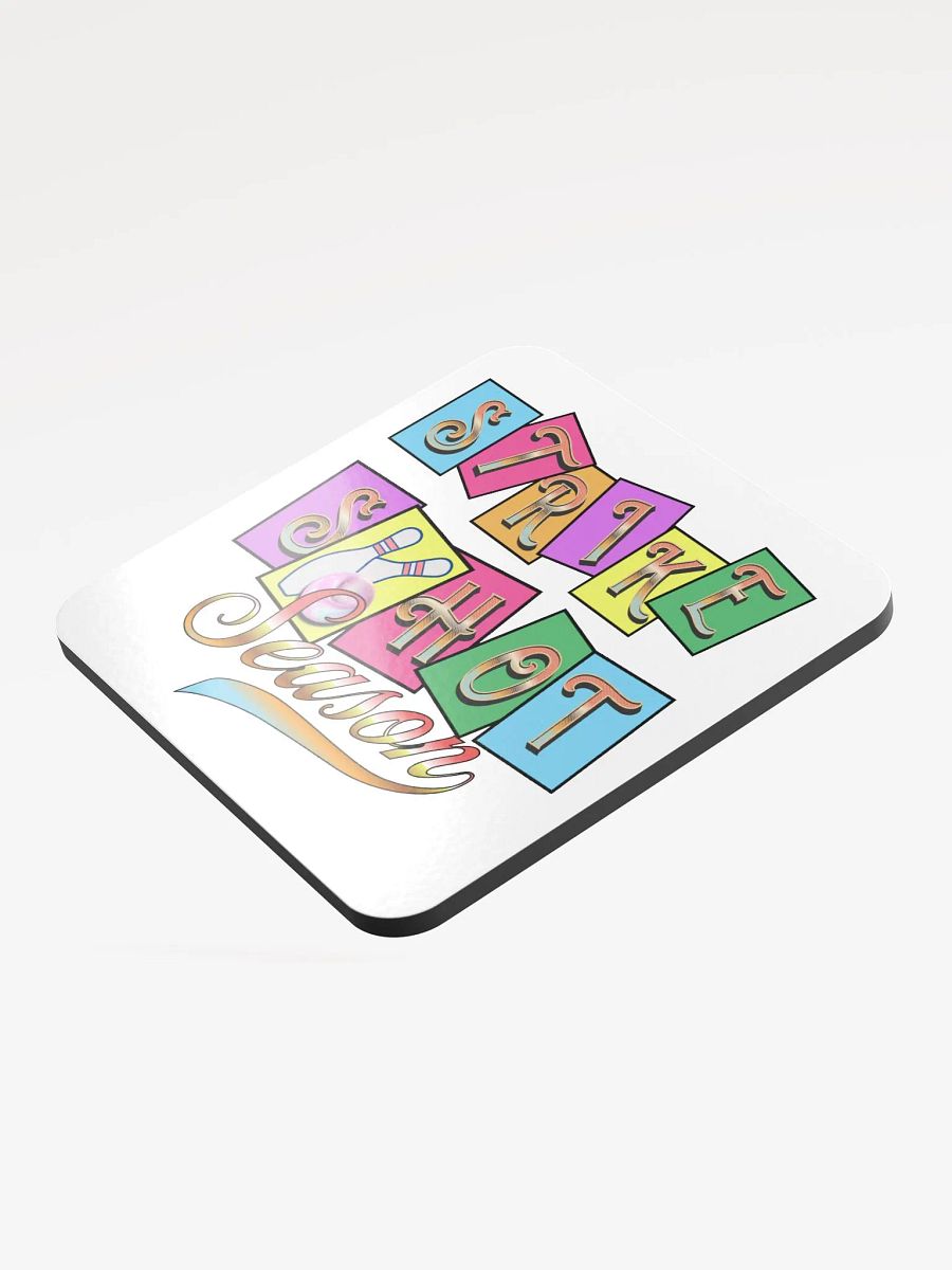 Strike Shot Season Bowling Cork Coasters product image (3)