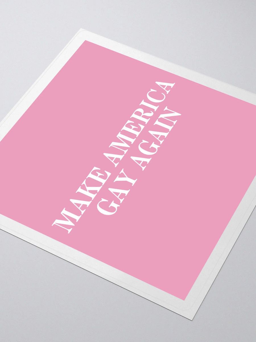 MAKE AMERICA ✨GAY✨ AGAIN STICKER (PINK) product image (3)