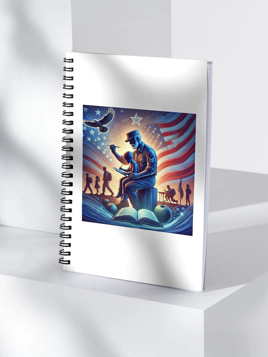 Patriotic Painter Spiral Notebook product image (4)