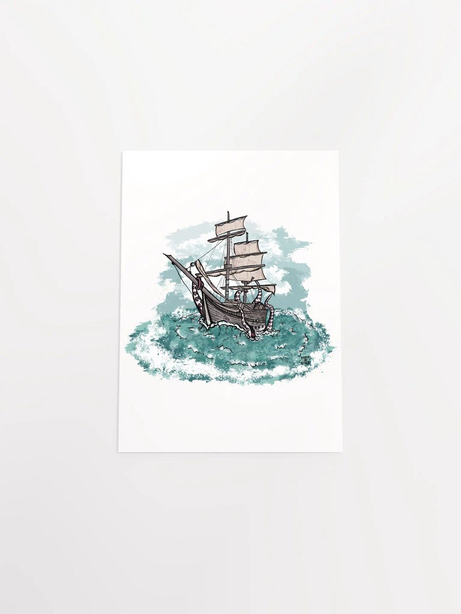 Kraken's Fury Matte Poster product image (48)