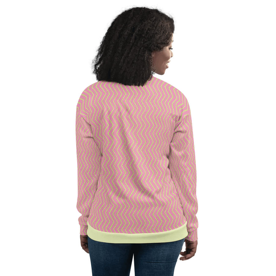 Zigzag Zest Pink Bomber Jacket product image (12)