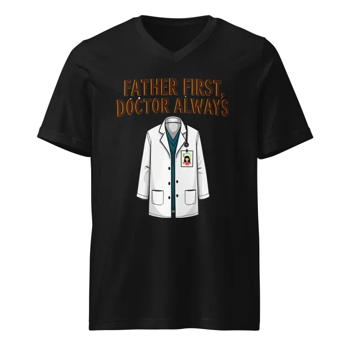 Father First, Doctor Always V-Neck Tee product image (1)