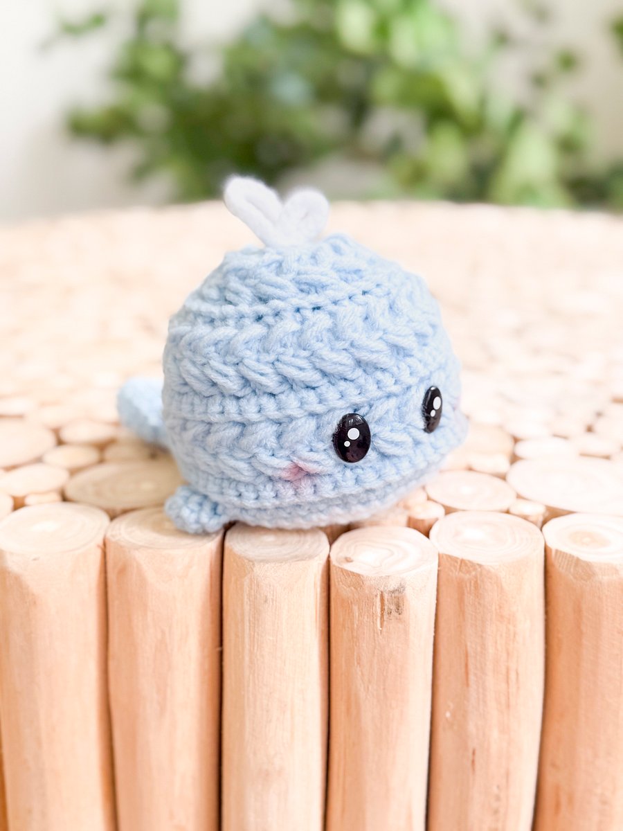 Easy Crochet Whale Pattern | No-Sew Amigurumi Using the Wheat Stitch product image (6)