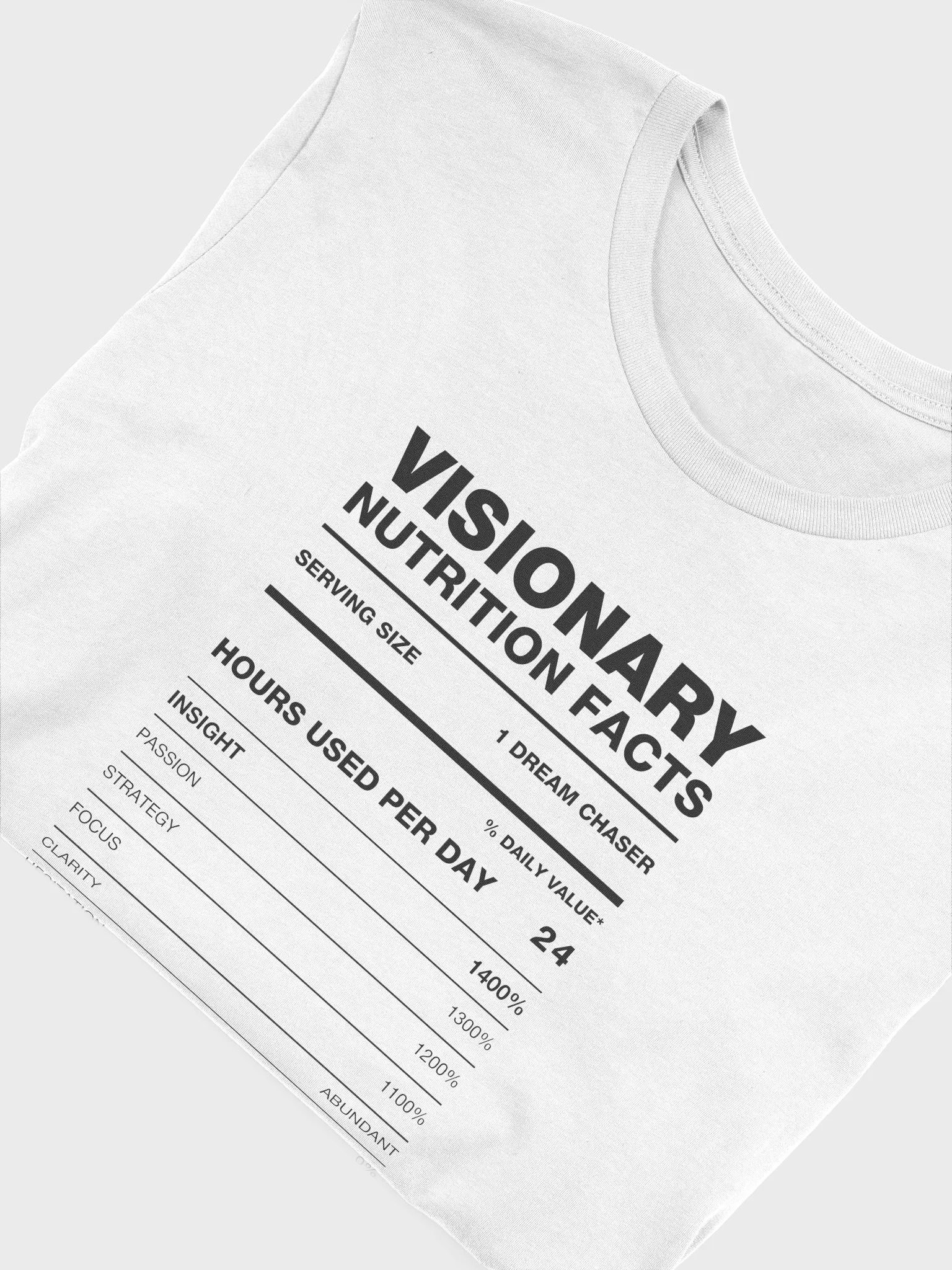 VISIONARY Nutrition Facts Supersoft Tee product image (5)
