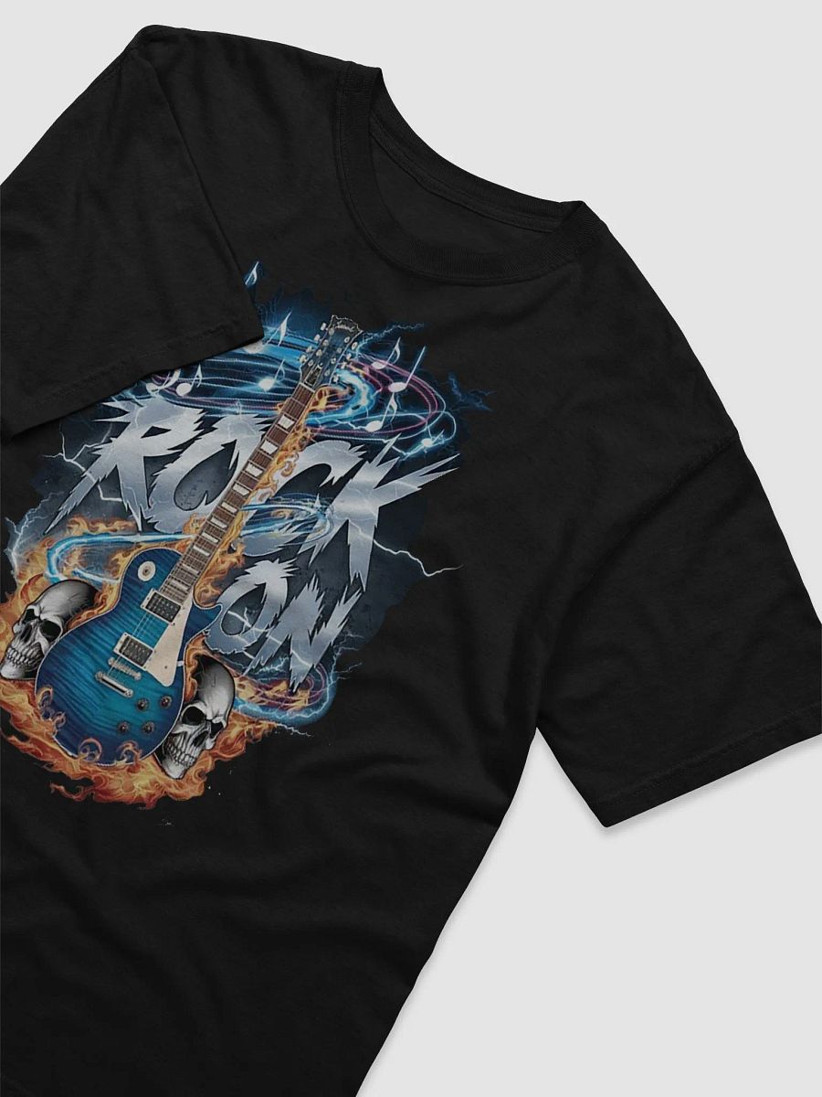 Electric Rock Revolution #Statement Heavyweight Black T-Shirt product image (3)
