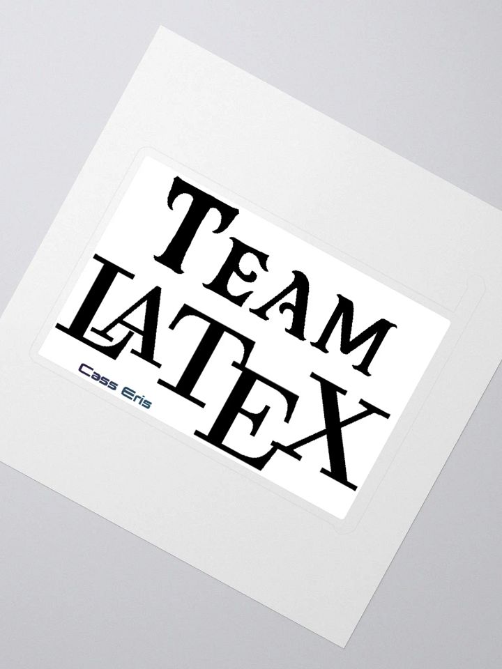Team LaTeX Vinyl Sticker product image (6)