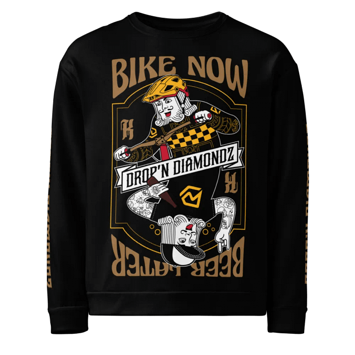 Bike Now, Beer Later Sweatshirt product image (1)