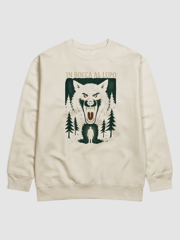 Il bocca al lupo sweatshirt by dark alphabet product image (3)