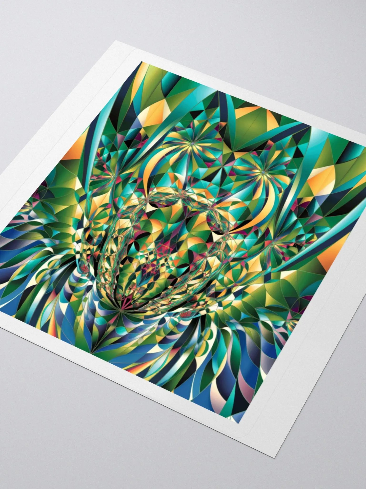 Exclusive Abstract Geometric Sticker | Premium Kiss Cut Vinyl | Unique Design for Laptops, Cars & More product image (3)