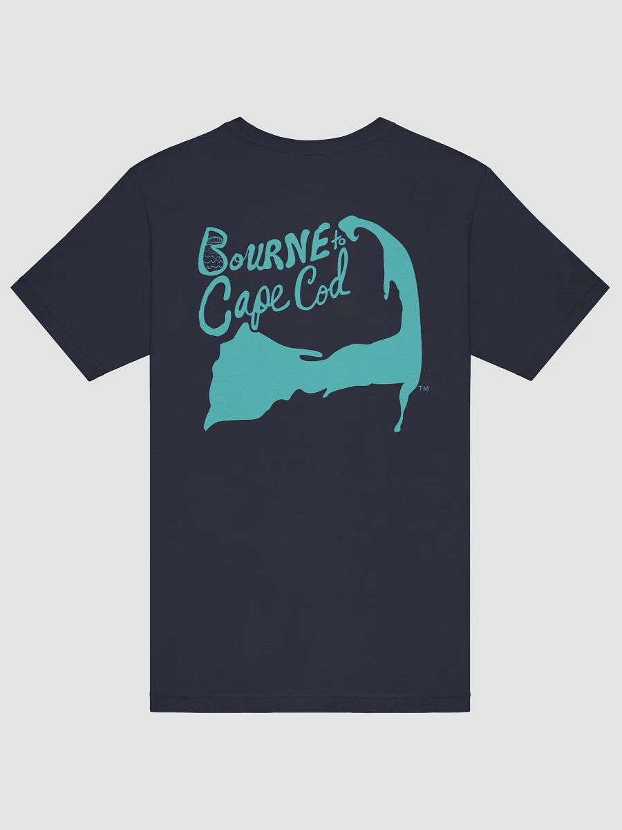 Women's | BOURNE to Cape Cod™ | Supersoft T-Shirt by Bella+Canvas | Deep Sky Blue Logo on Jewel Tone Colors product image (14)