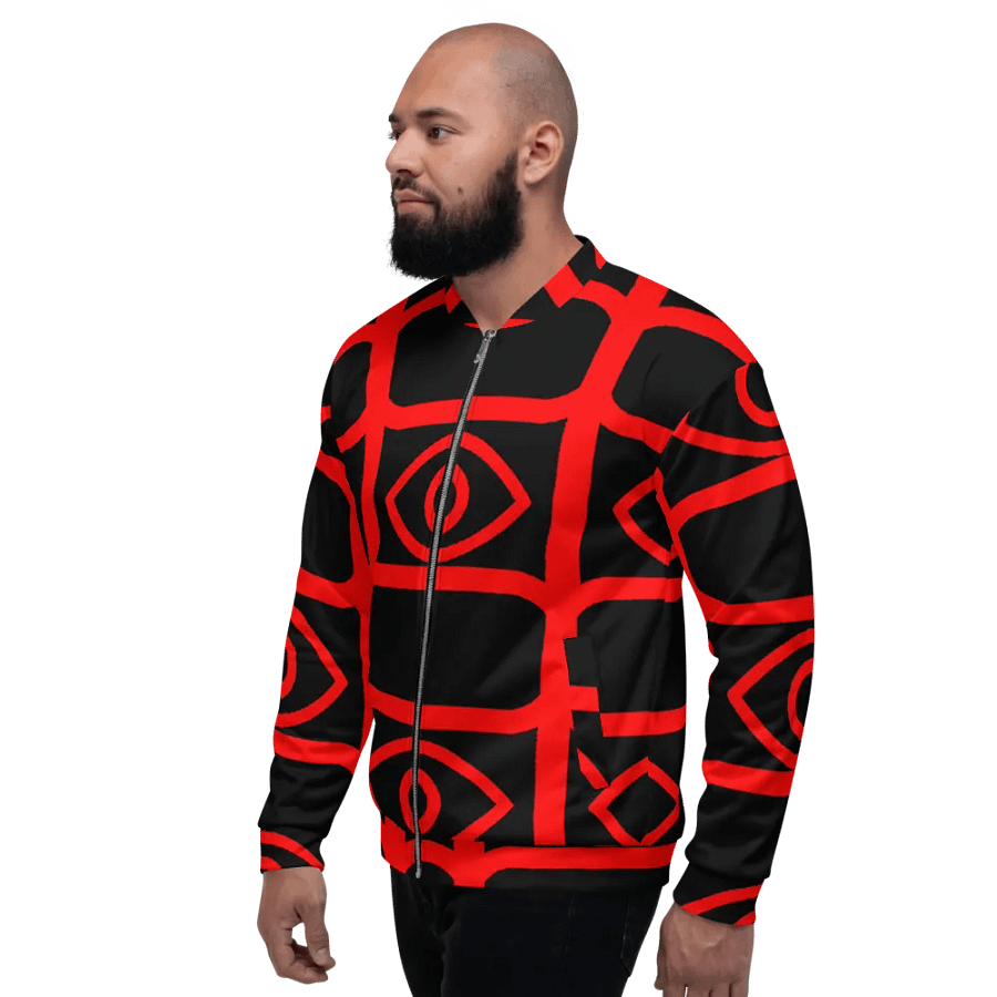 EyeSeeThru Logo Pattern Bomber Jacket product image (5)