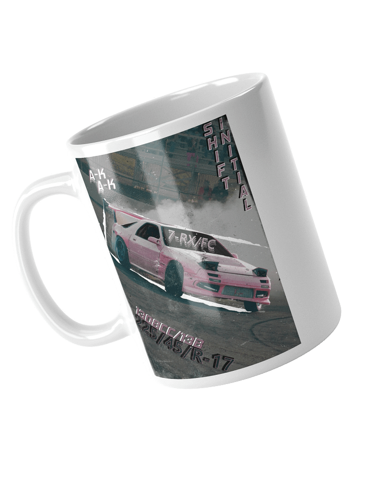Initial Shift, FC/RX-7 Drift Cut-out | Glossy White Mug product image (1)