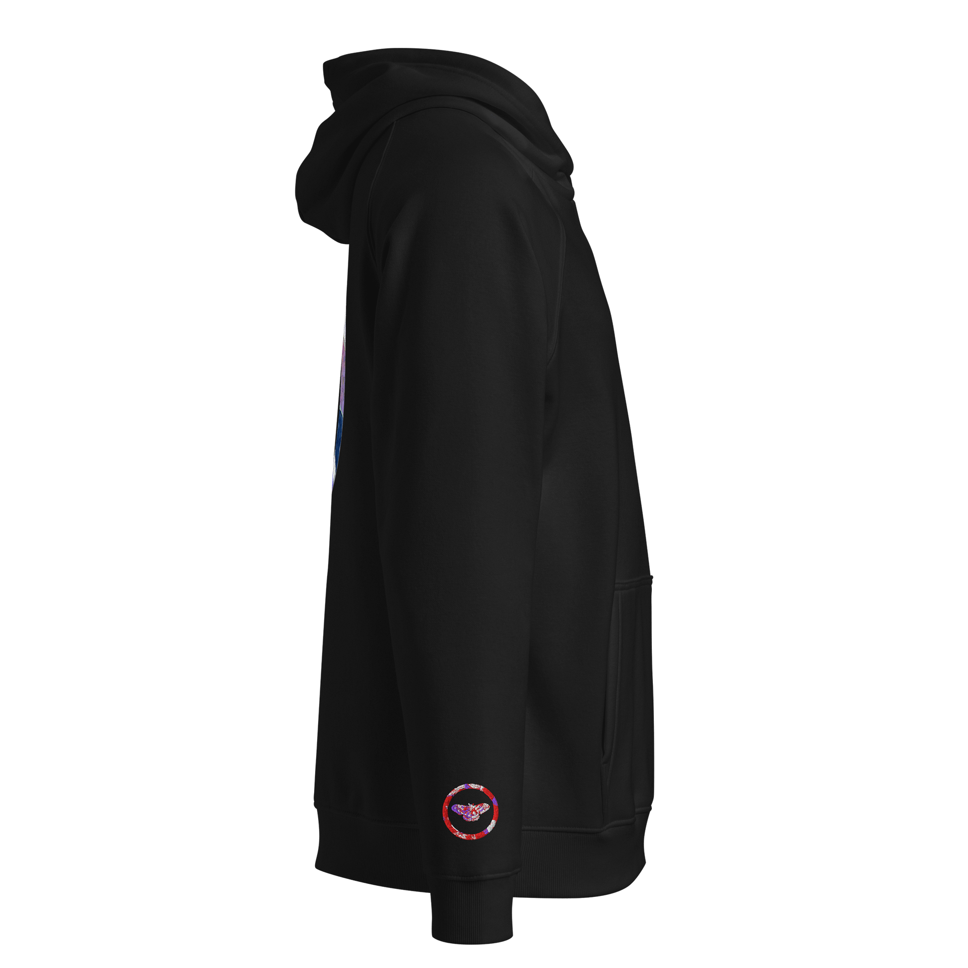 Moth SOL'S Eco Raglan Hoodie (Back Patch) with Embroidered Sleeves product image (4)