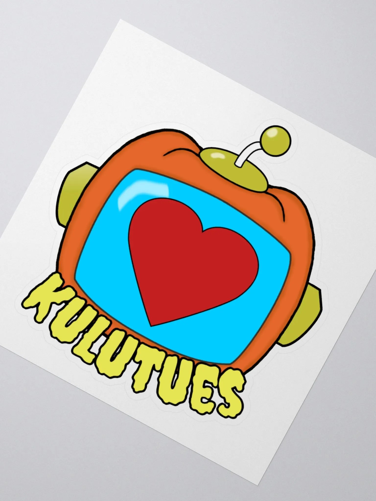 Pumpkin Heart Large Sticker product image (2)