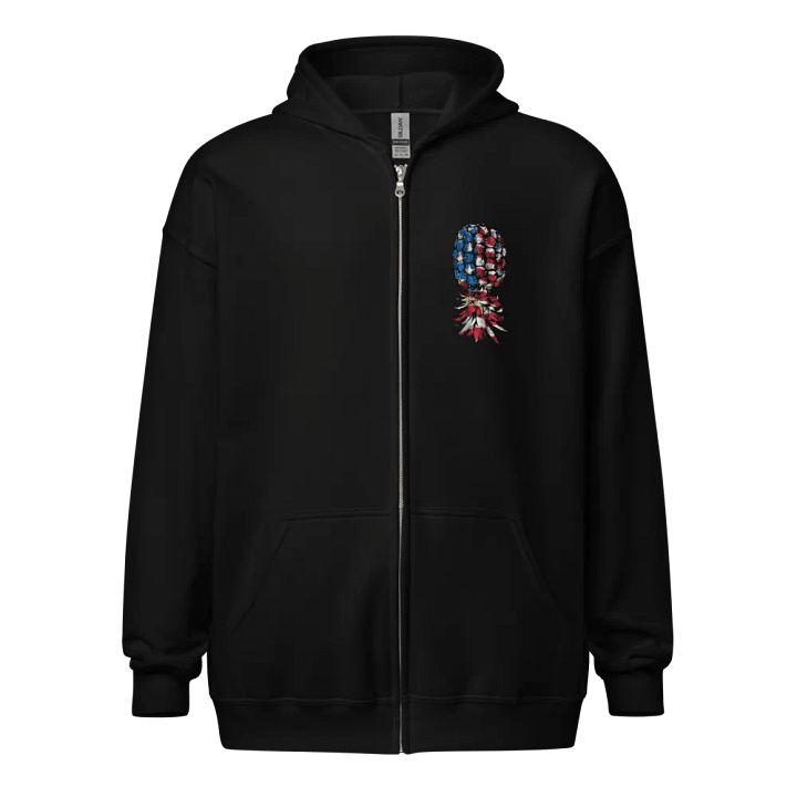 American Swinger Back Print Zippy Hoodie product image (1)
