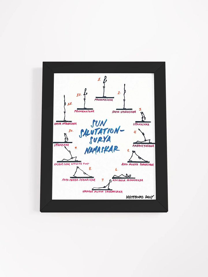 Framed Sun Salutation Poster product image (1)