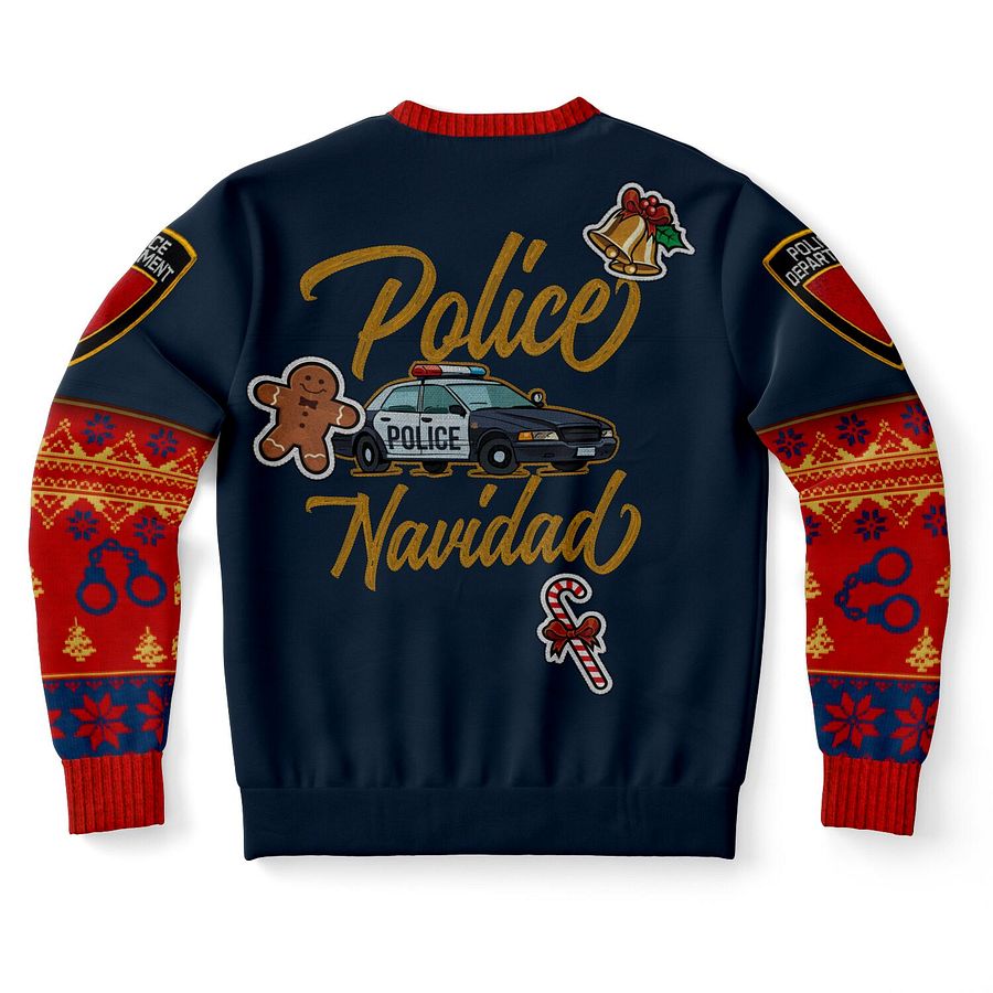 Police Christmas Sweater | Nice List Holiday Sweatshirt | Law Enforcement Christmas Party Outfit | Cop Winter Outfit product image (10)